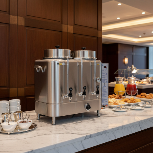 Coffee Urn in Restaurant Setting