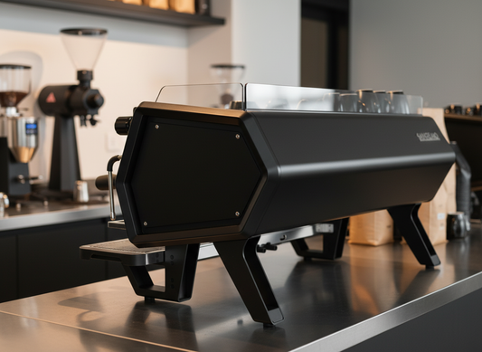 Sanremo D8 back view in coffee roastery