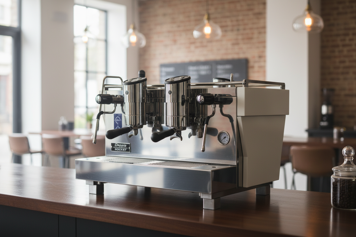 Rocket RE Doppia in modern café setting