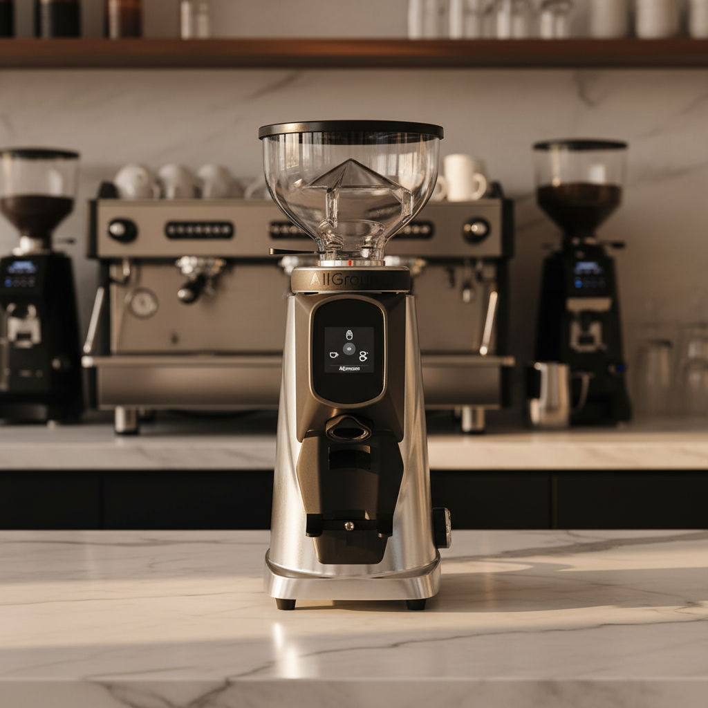 Fiorenzato grinder in upscale café setting