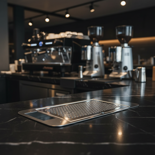 Poursteady drip tray in professional coffee bar