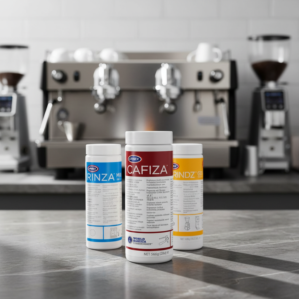 Urnex Cleaning Kit - Professional Espresso Bar Setting