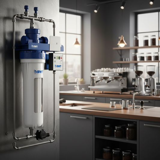 BWT filter in specialty coffee roastery