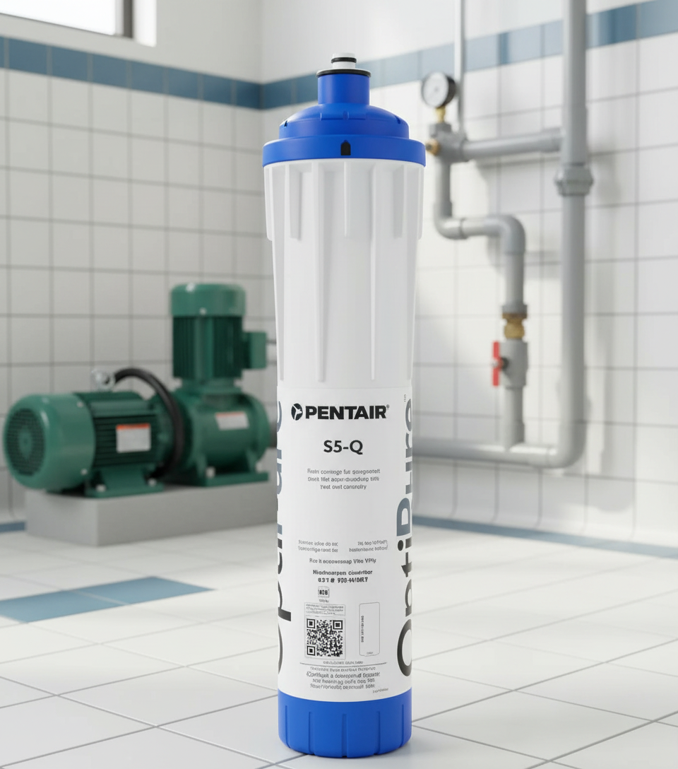 Pool equipment room setting