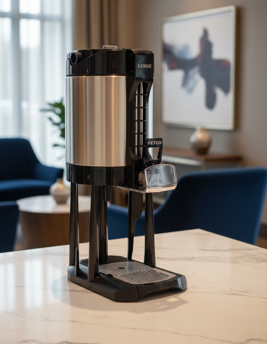 Fetco Dispenser in Hotel Lobby