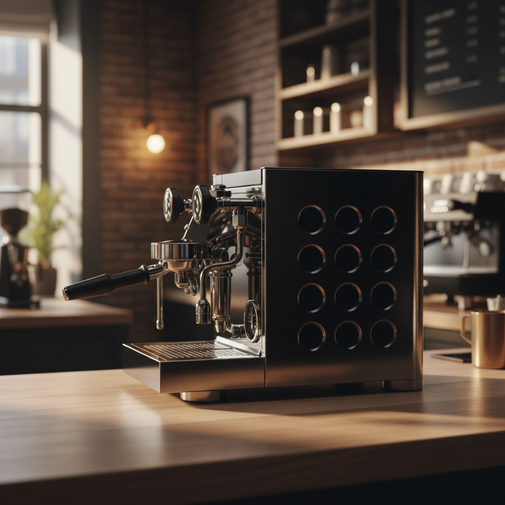 Full side view in coffee bar