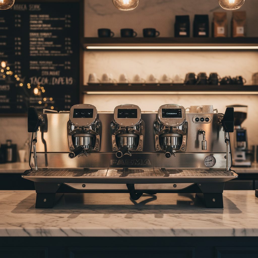 Faema President GTI in Professional Café Setting