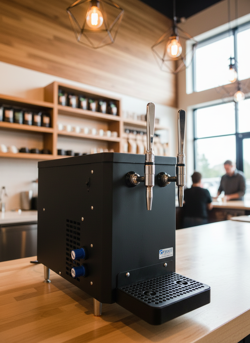 Crysalli Dispenser in Modern Café