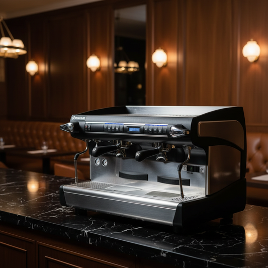 Rancilio Classe 9 USB in luxury restaurant setting