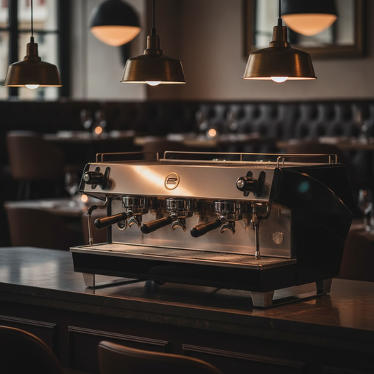 Faema President in elegant restaurant setting