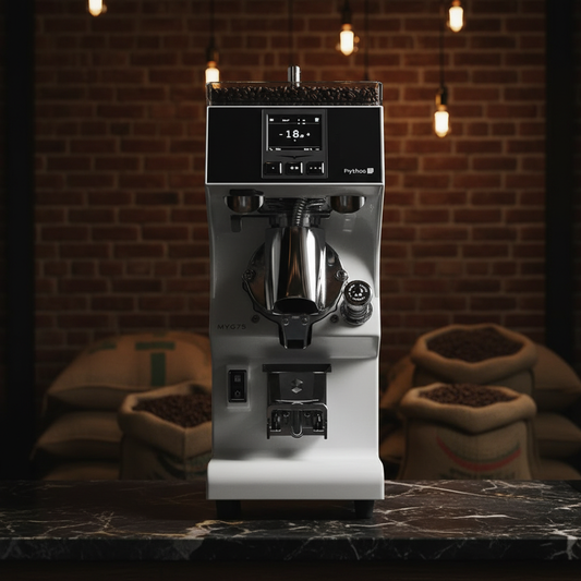 Victoria Arduino grinder in specialty roastery