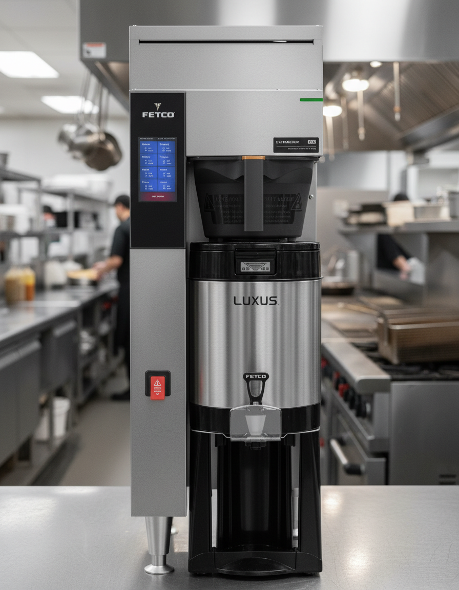 Fetco Coffee Brewer in Restaurant Kitchen