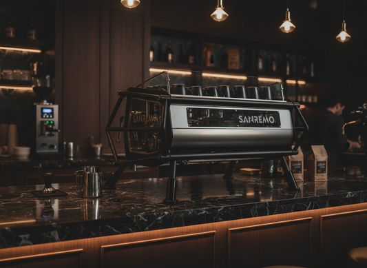 Sanremo Cafe Racer - Side View in Premium Cafe Setting