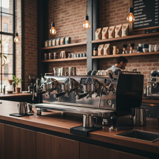 Victoria Arduino Maverick in artisan coffee shop