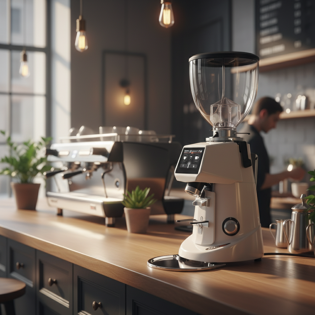 F64 EVO in modern café setting