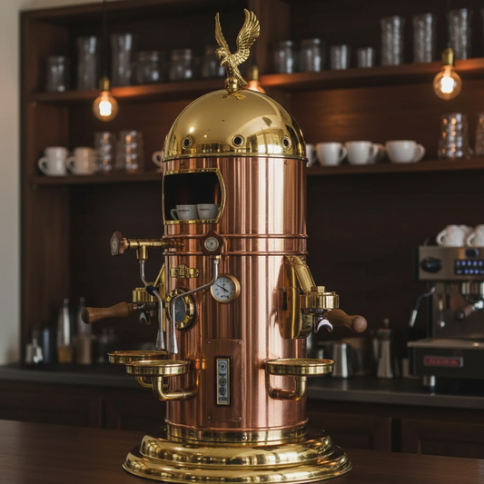 Elektra Belle Epoque with coffee bar background