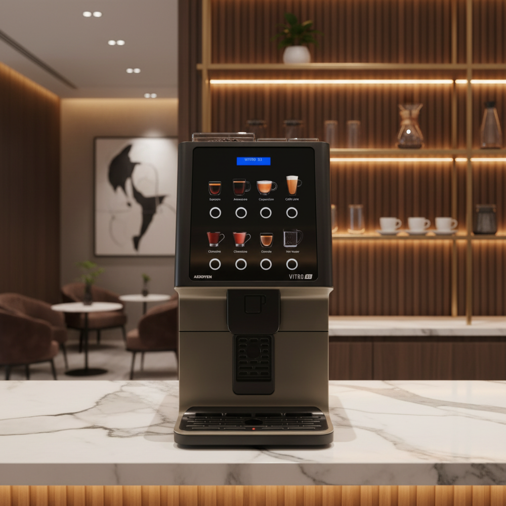 Azkoyen Vitro S1 in luxury hotel lobby