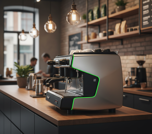 Side View - Premium Café Setting