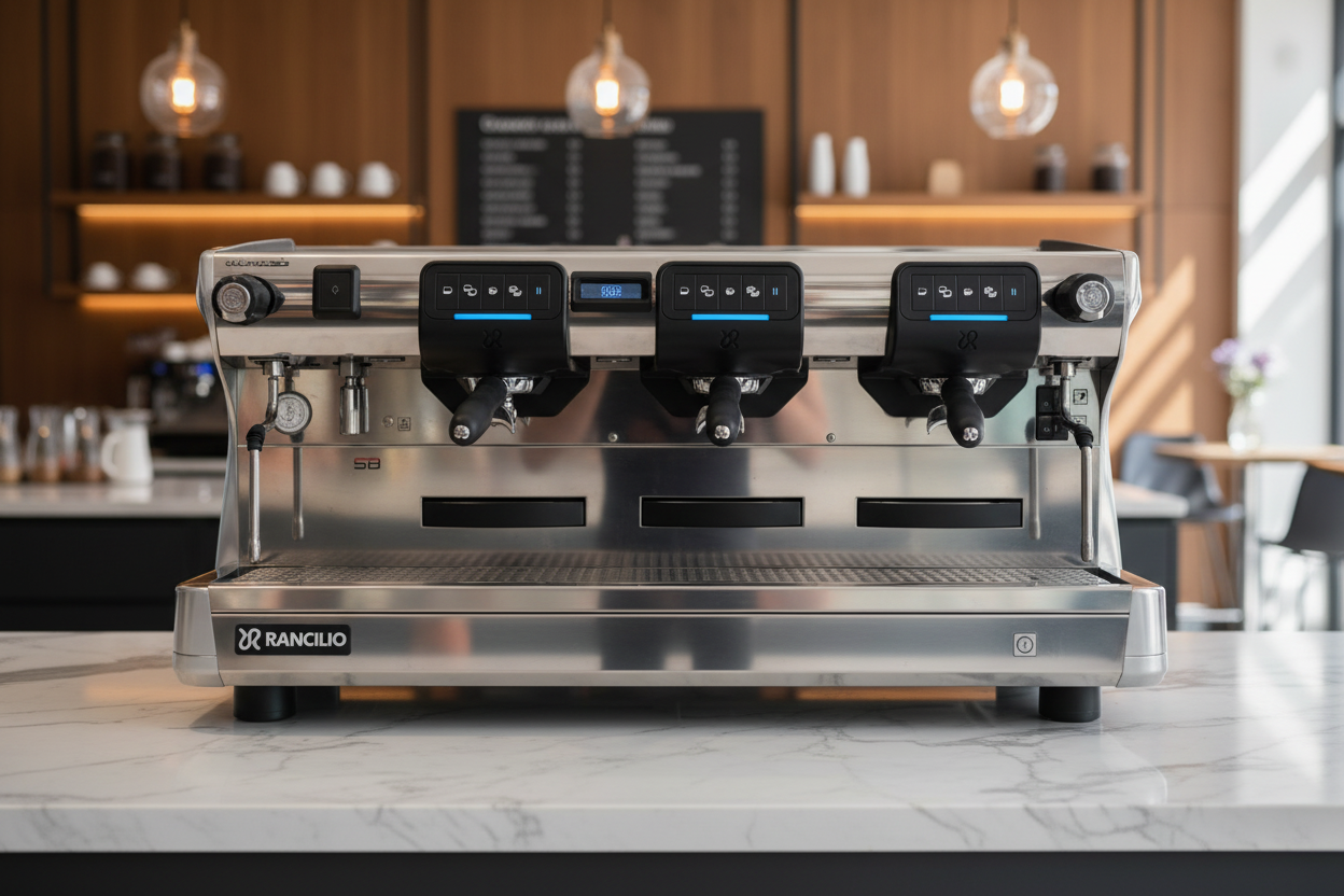 Rancilio Classe 7 in upscale café setting