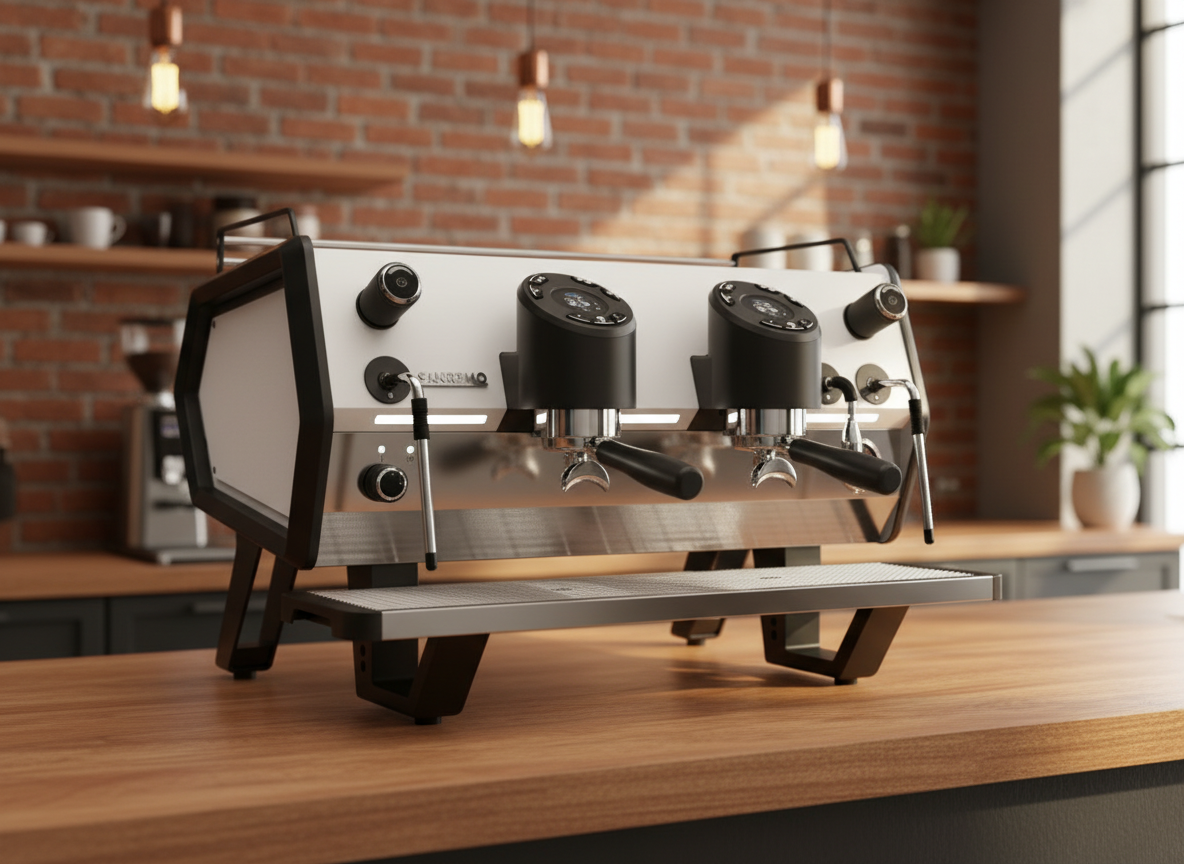 Sanremo D8 Pro in upscale café environment