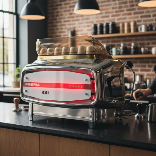 Faema E61 Legend in Contemporary Artisan Coffee Shop