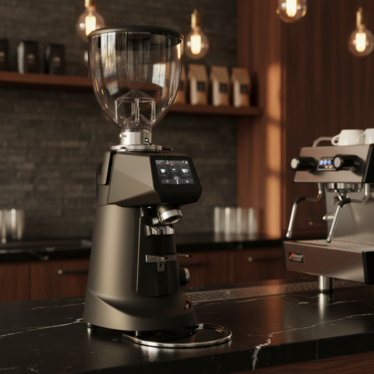 Fiorenzato F83 E Pro Sense on luxury coffee bar