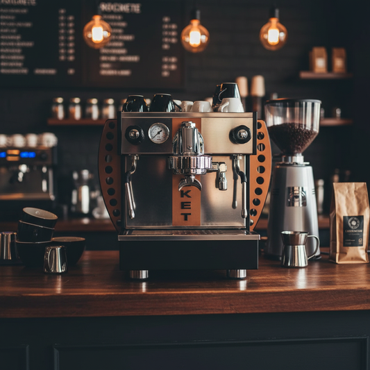 Rocket Appartamento TCA on artisan café counter
