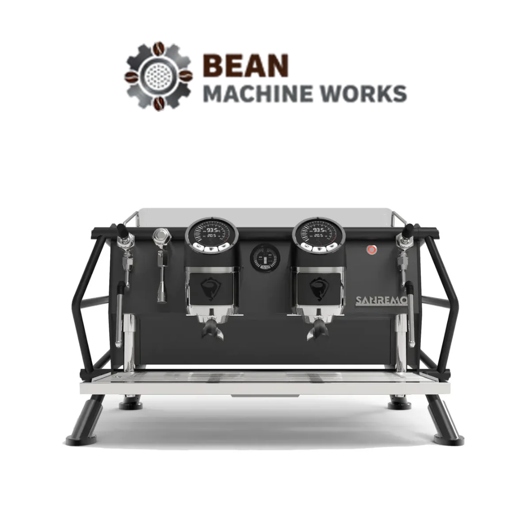 Sanremo Cafe Racer Naked  (Black/Black) 2 Group Commercial Espresso Machine