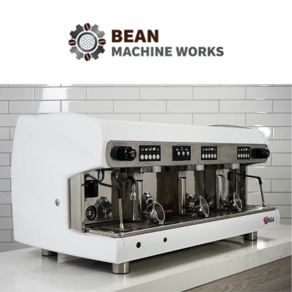 Wega - Polaris 3 Group - Custom White with Wood Portafilters