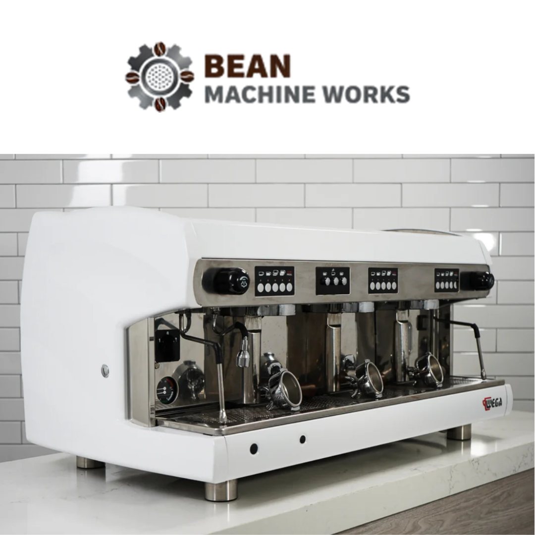 Wega - Polaris 3 Group - Custom White with Wood Portafilters