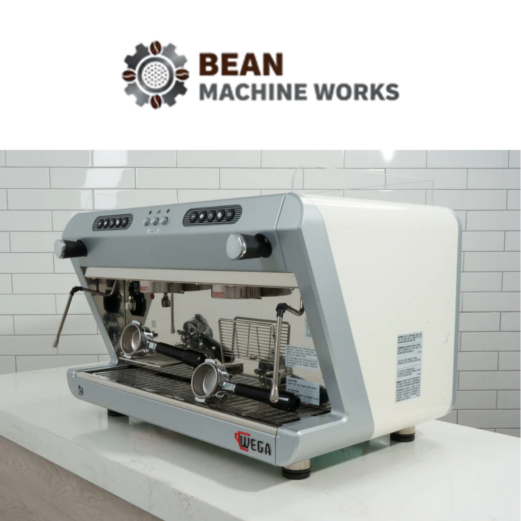 Wega IO 2 group Off-White High-Cup Commercial Espresso Machine (Open-Box)