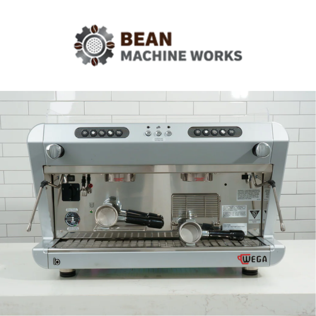 Wega IO 2 group Off-White High-Cup Commercial Espresso Machine (Open-Box)