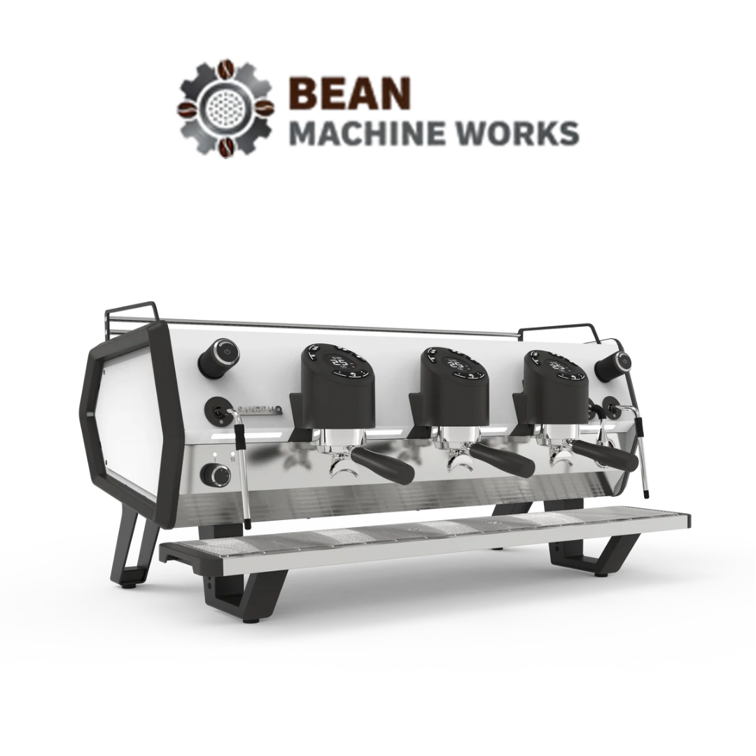 Sanremo D8 Pro 3 Group Commercial Espresso Machine - Black & White