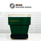 Custom La Marzocco Linea Mini R Home Espresso Machine- Hunter Green & Brass
