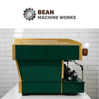 La Marzocco Linea Classic AV 3 group Custom Hunter Green, Walnut & Brass