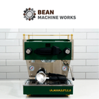 Custom La Marzocco Linea Mini R Home Espresso Machine- Hunter Green & Brass