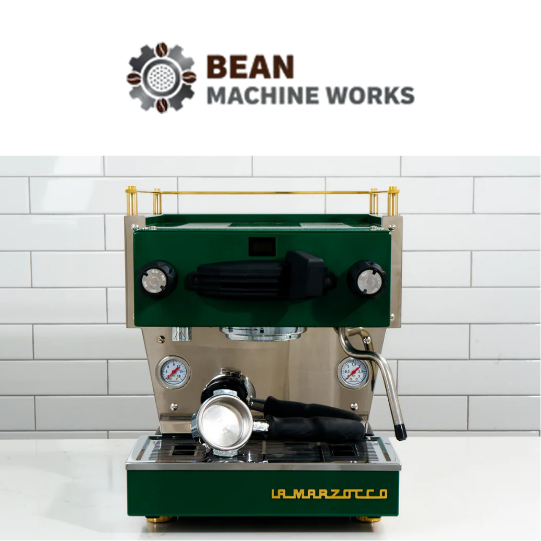 Custom La Marzocco Linea Mini R Home Espresso Machine- Hunter Green & Brass