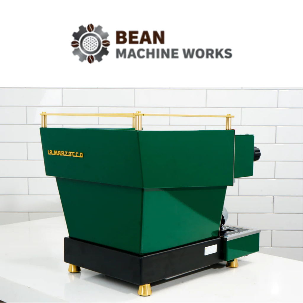 Custom La Marzocco Linea Mini R Home Espresso Machine- Hunter Green & Brass