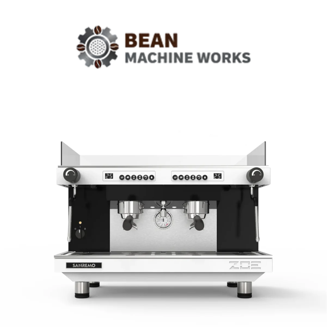 Sanremo Zoe 2 group Competition Commercial Espresso Machine & Anfim Luna Commercial Espresso Grinder Bundle