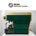 La Marzocco Linea Classic AV 3 group Custom Hunter Green, Walnut & Brass