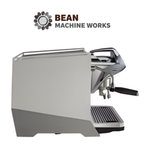 Faema Faemina A/1 GTI 5P – 1 Group Commercial Espresso Machine with Autosteam (Glossy White/Anodised Clear Grey)