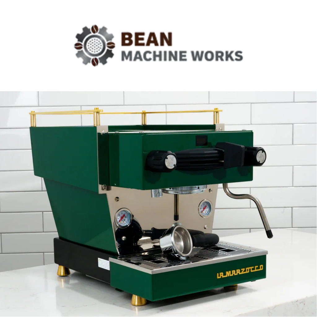 Custom La Marzocco Linea Mini R Home Espresso Machine- Hunter Green & Brass