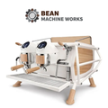 Sanremo Cafe Racer White/Wood 2 Group Commercial Espresso Machine
