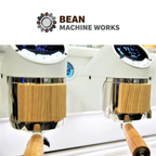 Sanremo Cafe Racer White/Wood 2 Group Commercial Espresso Machine