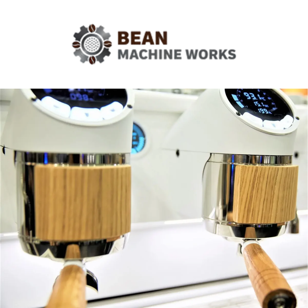 Sanremo Cafe Racer White/Wood 2 Group Commercial Espresso Machine