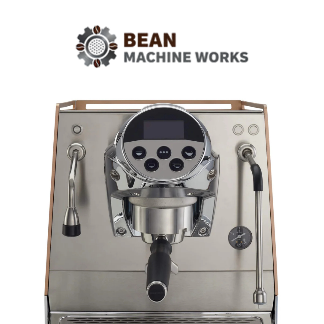 Faema Faemina A/1 GTI 5P – 1 Group Commercial Espresso Machine with Autosteam (Satin Copper/Aluminum Lighting)