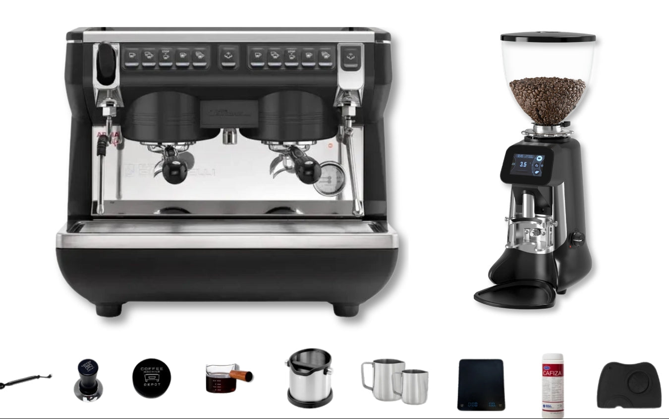 Nuova Simonelli - Appia Life 110V Compact 2 Group Combo Package Commercial Espresso Machine