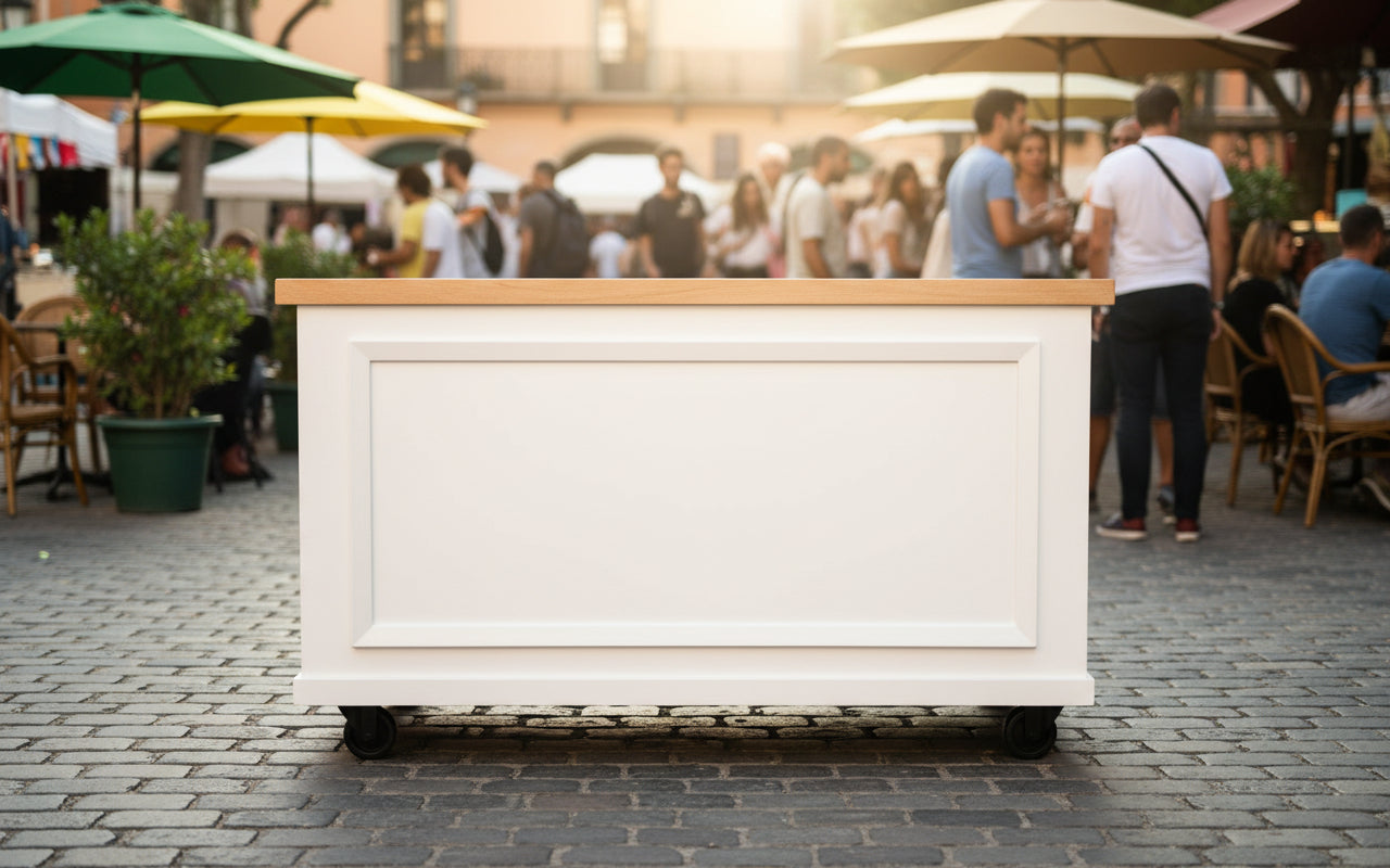Custom Coffee Cart - Fully Collapsible