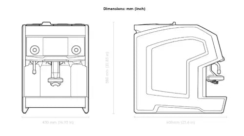 Eversys Cameo C'2 Classic Super Automatic Espresso Machine (Black/Copper)