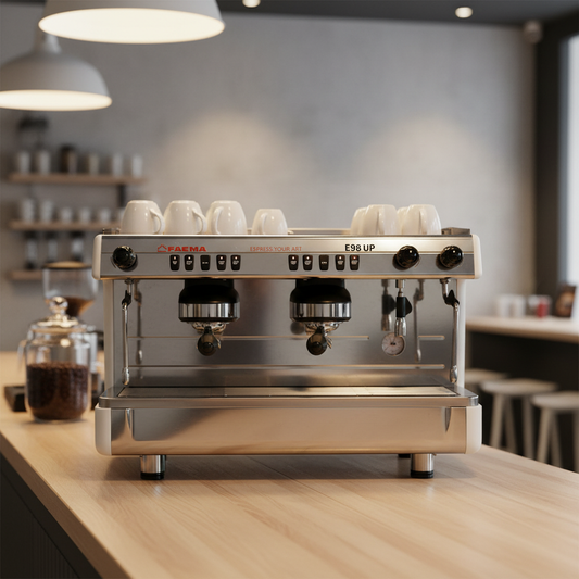 Enhanced Faema E98UP Espresso Machine Images